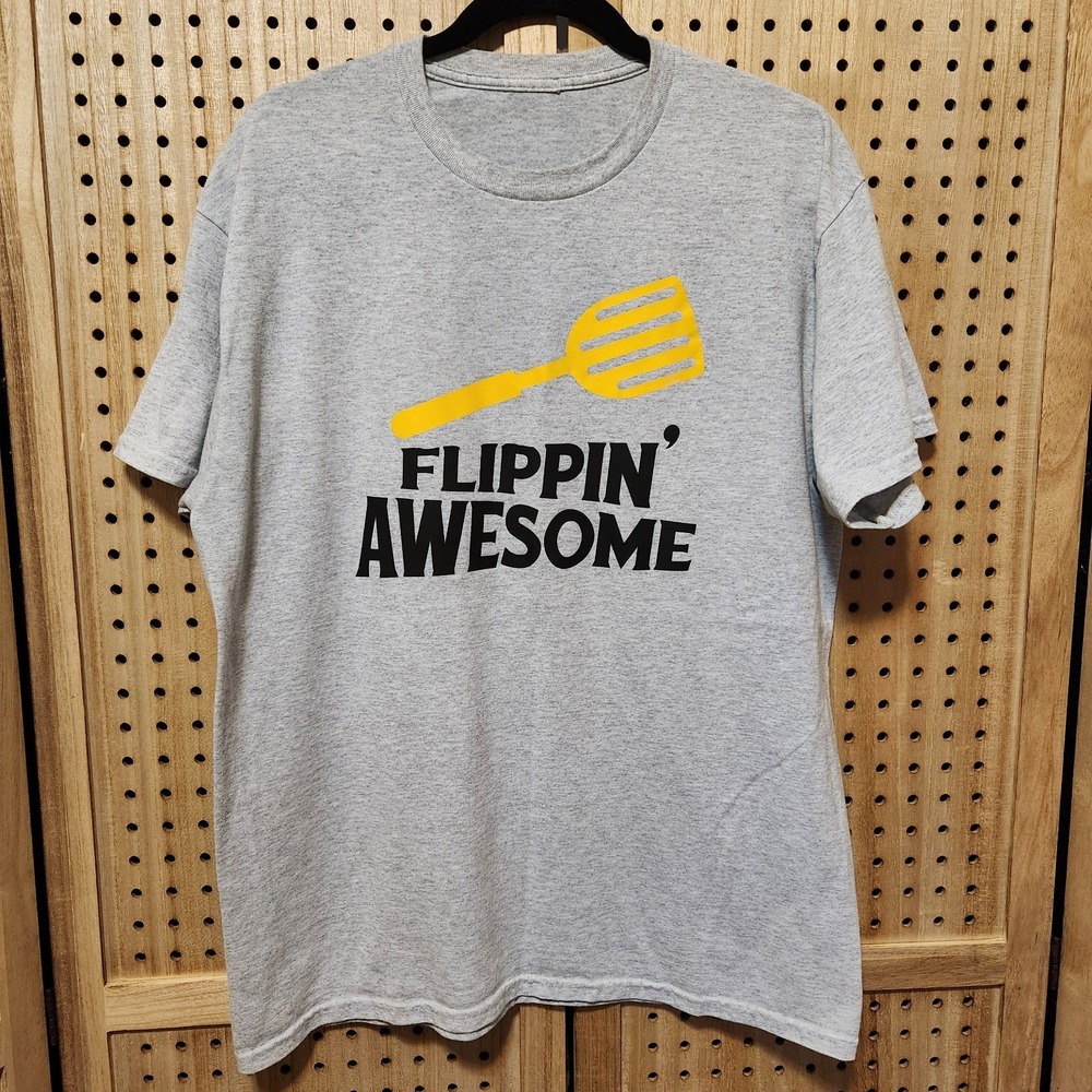 Flippin' Awesome‎ Funny T-Shirt 22 Inches Armpit To Armpit 29 Inches Long